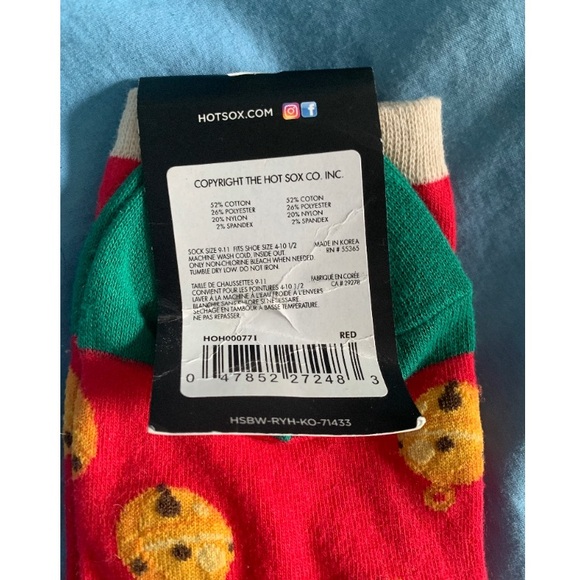 NWT HOT SOX Women’s All The Jingle Ladies Novelty Christmas/Holiday Crew Socks - Picture 4 of 4